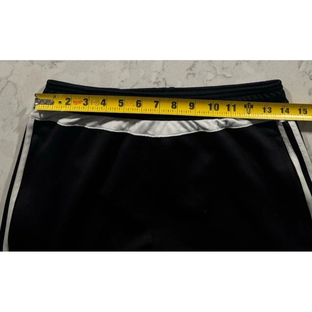 Adidas Track Pants Mens Medium Black Climacool Tapered 3 Stripe Zip Ankle